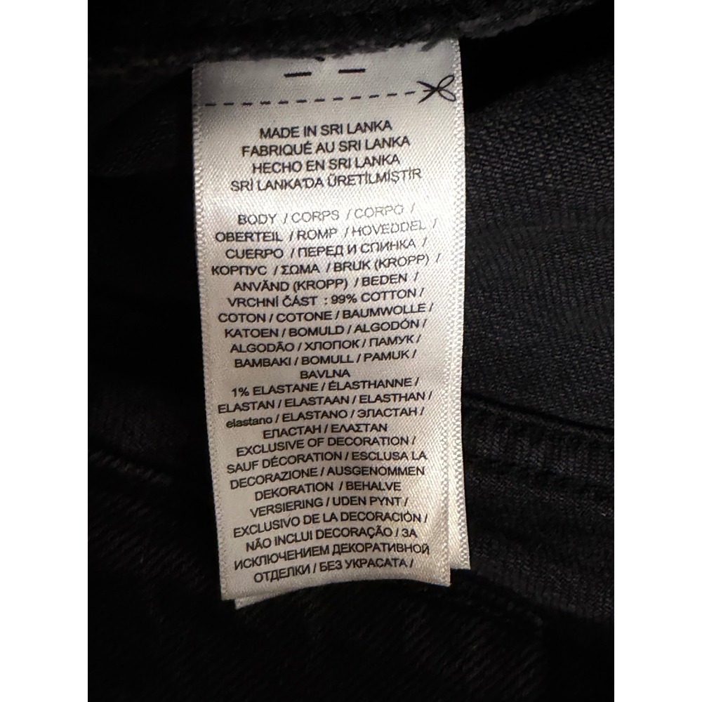 Lauren Ralph Lauren Black Womens Jeans 12 Straight‎ Grunge Denim High Rise Edgy - Picture 10 of 14